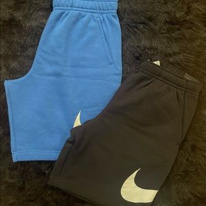 Black and white, blue and white Nike shorts!